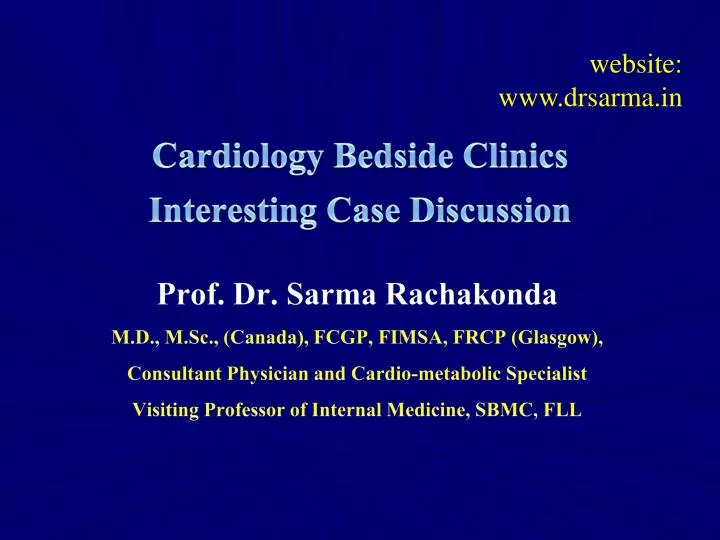 cardiology bedside clinics interesting case discussion