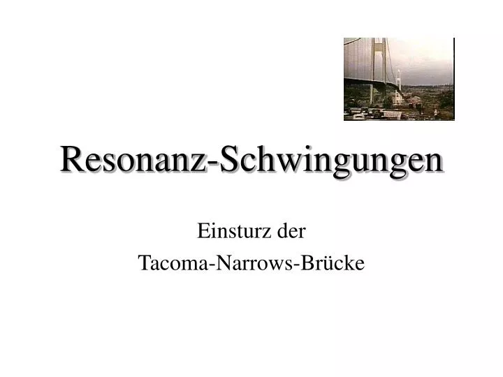 resonanz schwingungen