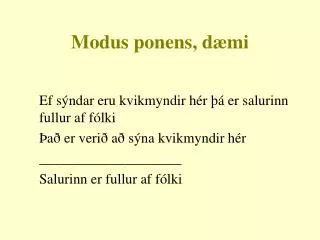 modus ponens d mi