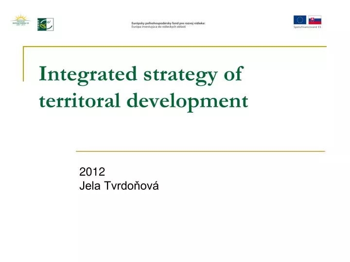 integrated strategy of territoral development