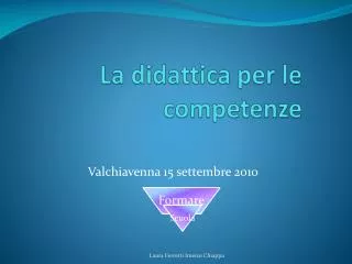 la didattica per le competenze