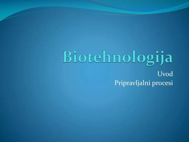 biotehnologija