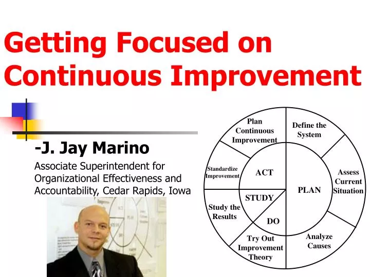 getting focused on continuous improvement