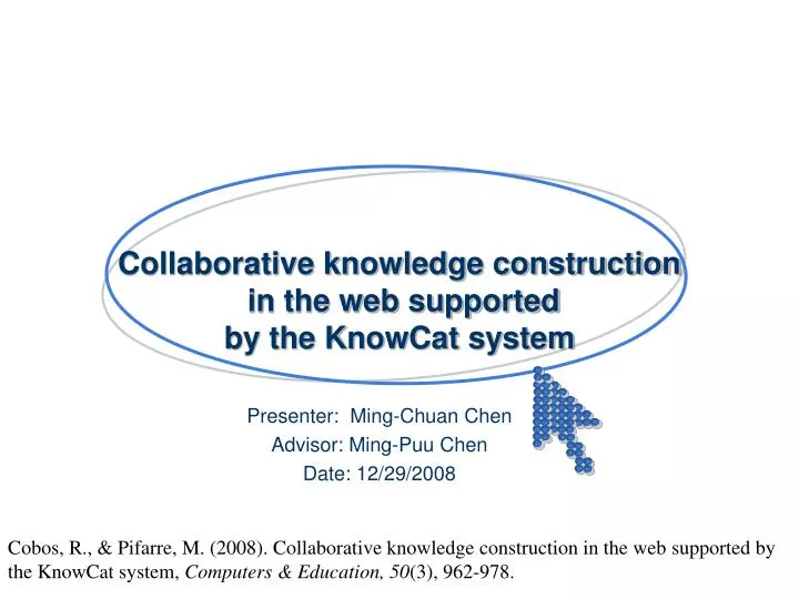 collaborative knowledge construction in the web supported by the knowcat system
