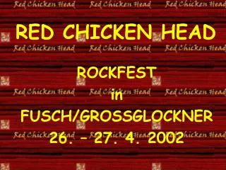 red chicken head