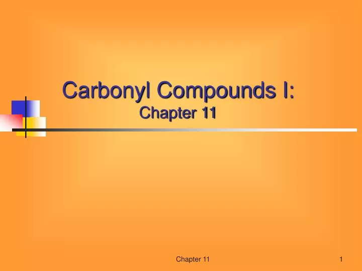 carbonyl compounds i chapter 11