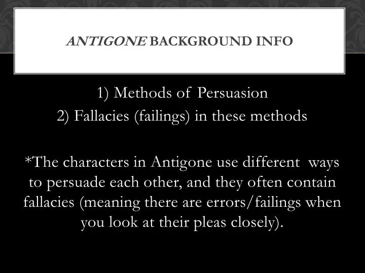 antigone background info