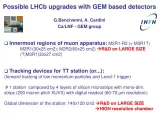 Possible LHCb upgrades with GEM based detectors