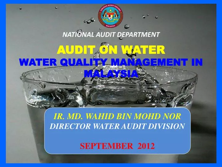 audit on water water quality management in malaysia