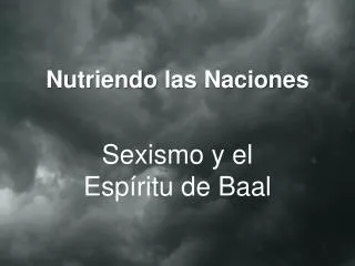 nutriendo las naciones