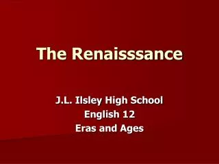the renaisssance