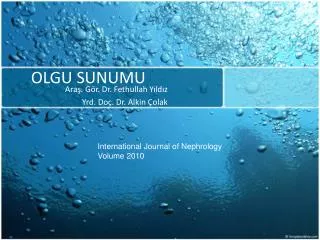 olgu sunumu