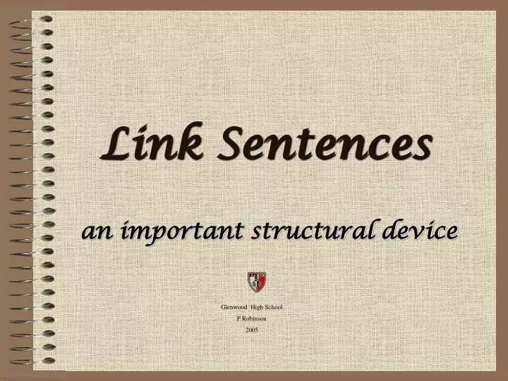 link sentences