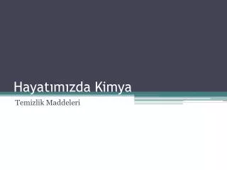 hayat m zda kimya
