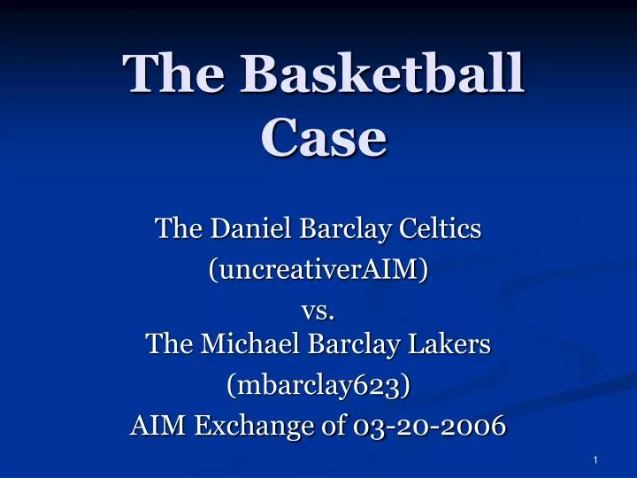the basketball case