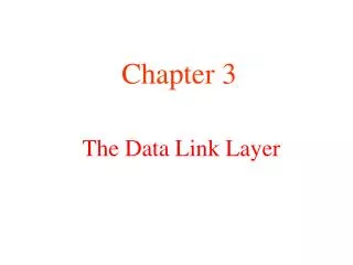 the data link layer