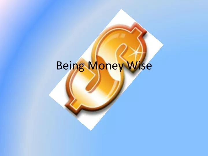 being money wise