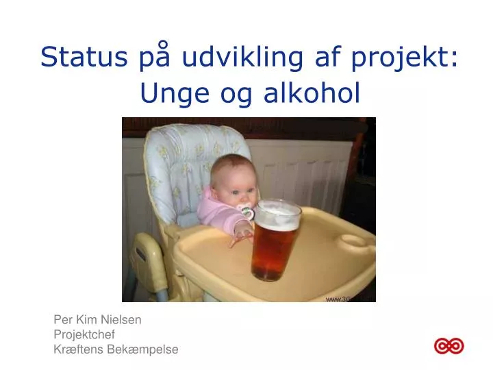 status p udvikling af projekt unge og alkohol