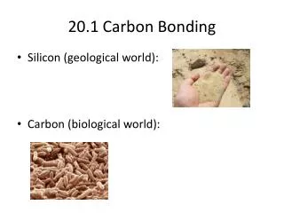 20.1 Carbon Bonding