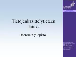 tietojenk sittelytieteen laitos
