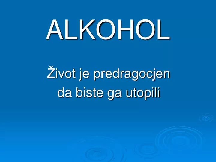 alkohol