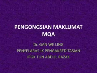 pengongsian maklumat mqa