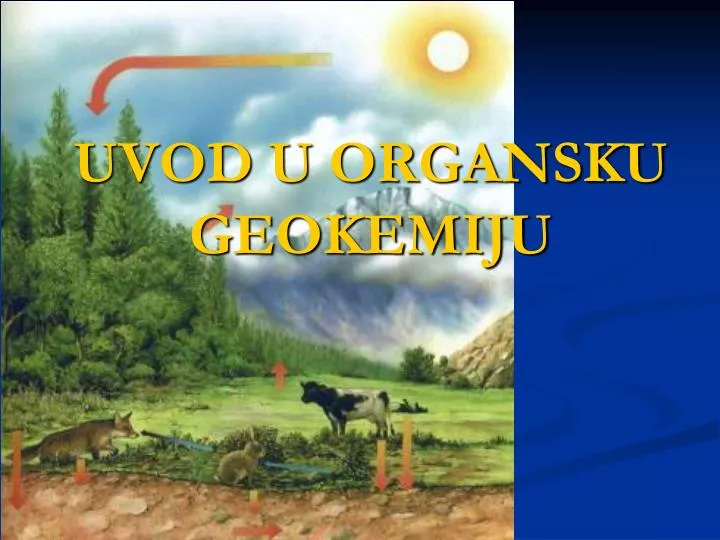 uvod u organsku geokemiju