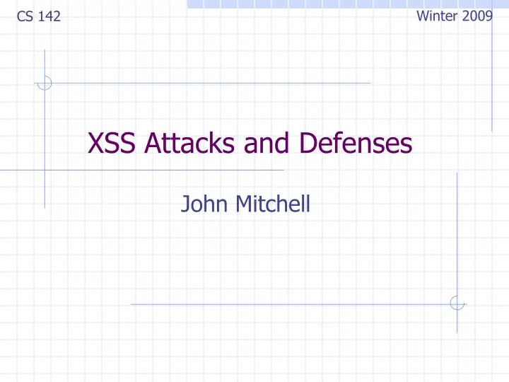 xss attacks and defenses