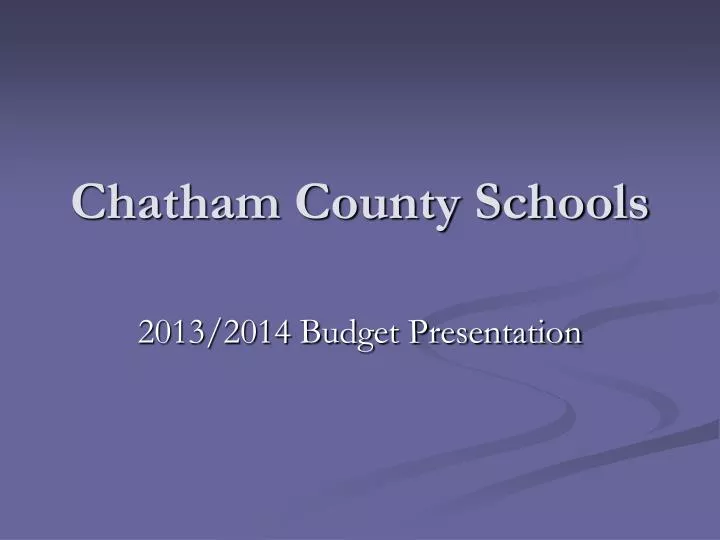 chatham county schools