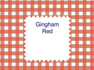 gingham red