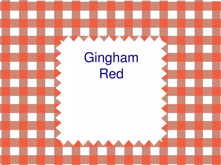 gingham red