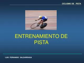 entrenamiento de pista