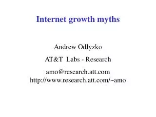 Internet growth myths