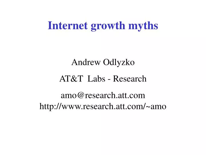 internet growth myths