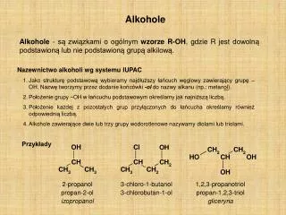 alkohole