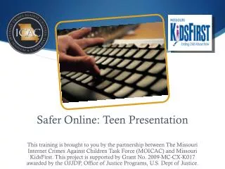 Safer Online: Teen Presentation