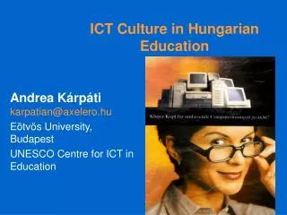 ICT Culture in Hungarian Education