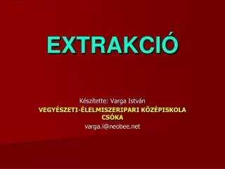 extrakci