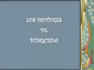 los motores de b squeda
