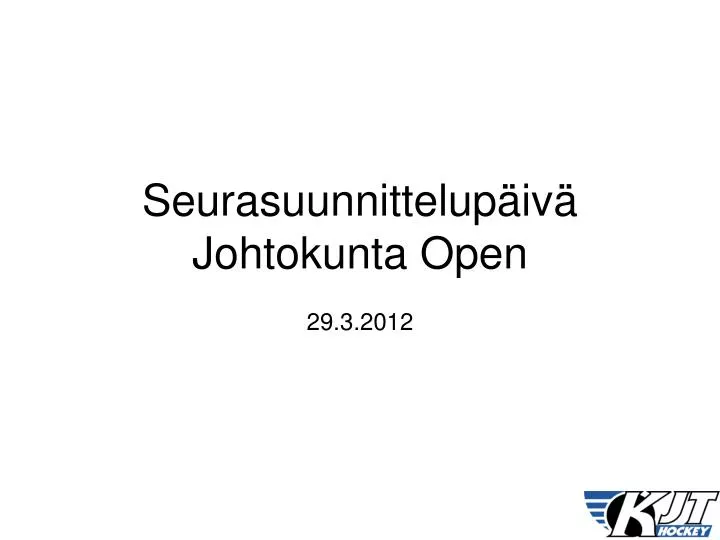 seurasuunnittelup iv johtokunta open