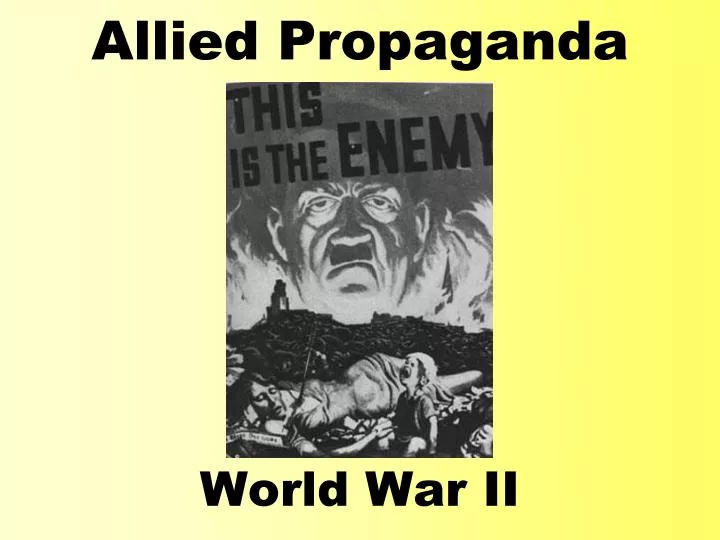 allied propaganda