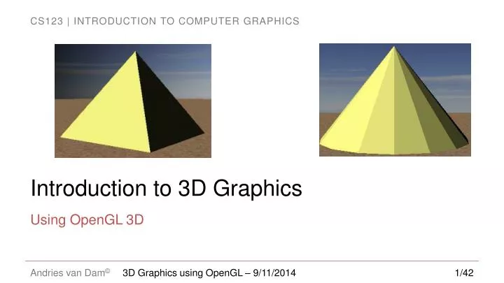 Introduction to 3D graphics - Printer Friendly version