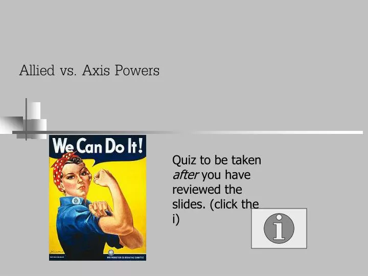 allied vs axis powers