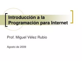 introducci n a la programaci n para internet