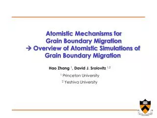Atomistic Mechanisms for Grain Boundary Migration
