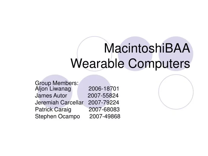 macintoshibaa wearable computers