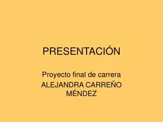 presentaci n