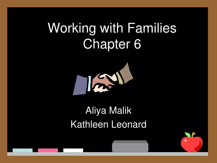 working with families chapter 6