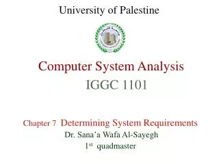 computer system analysis
