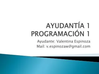 ayudant a 1 programaci n 1